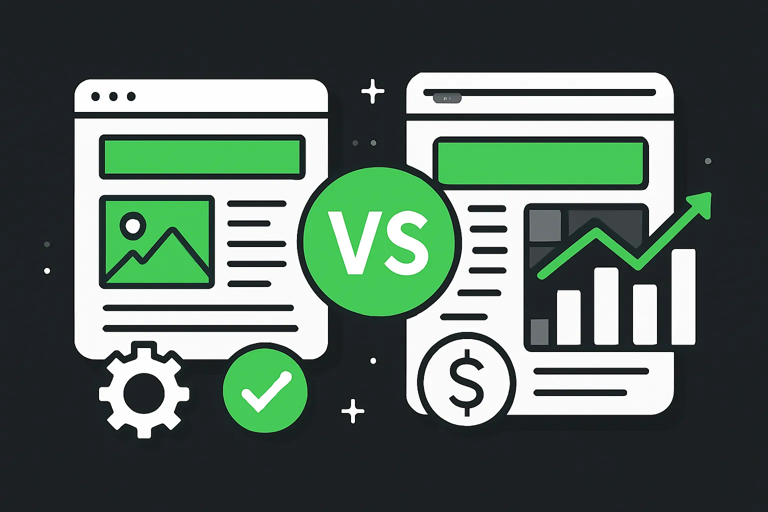 Sketch illustration for Duda vs. Webflow: Which Website Builder is Right for Your Business?