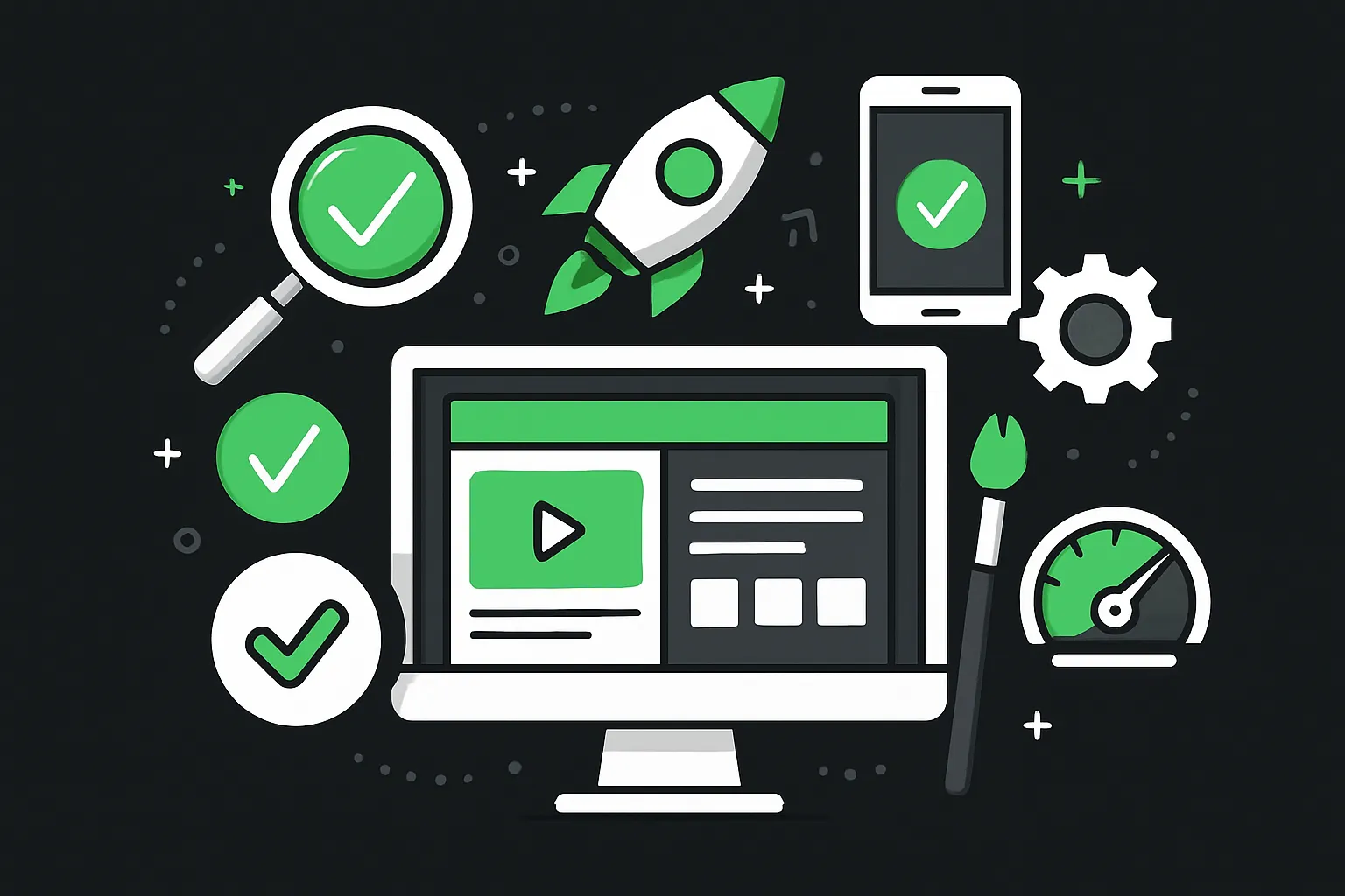 Sketch illustration for What Makes a Website Effective? 7 Key Design Principles You Need